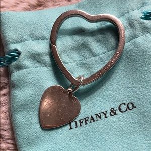 Tiffany's HeartTag Charm Sterling Silver Keychain